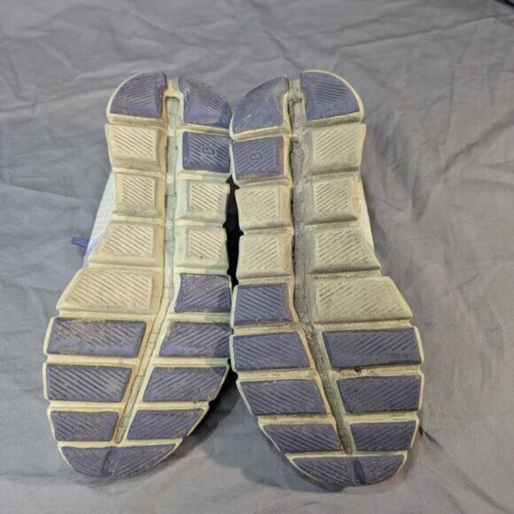 On Running QC On Cloud White and Purple Athletic Running Shoes Sneakers Wmn 7.5 - Picture 9 of 9